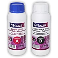 Los mejores  - Resina Epoxi Nazza para Manualidades y Reparaciones (A+B) | Ideal para Oclusiones- Encapsulados y Estratificados - 880…